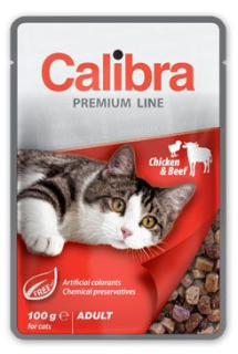 Calibra Cat  kapsa Premium Adult Chicken & Beef 100g !!! EXPIRACE 23-09-2024 !!!