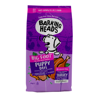 BARKING HEADS Big Foot Puppy Days Turkey 6kg