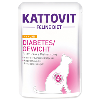 Kattovit Cat Diabetes/Gewicht kuře kapsa 85g