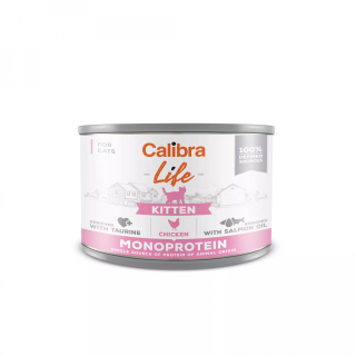 Calibra Cat Life  konz.Kitten Chicken 200g