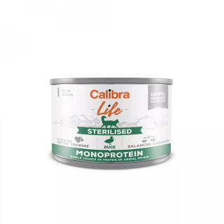 Calibra Cat Life  konz.Sterilised Duck 200g