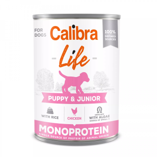 Calibra Dog Life  konz.Puppy&Junior Chicken&rice 400g